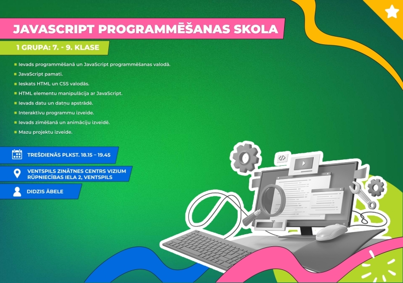 JavaScript programmēšanas skola